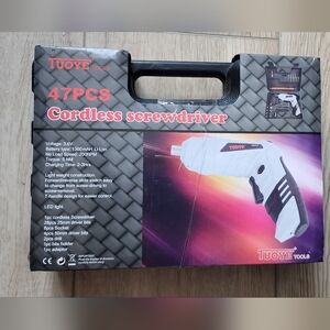 47 Pcs Cordless Screwdriver Portable Drills, 3.6V Rechargeable